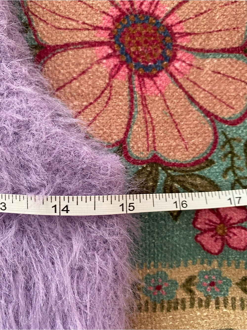 Zara Lavender Sleeveless Fuzzy Knit Turtleneck - Picture 5 of 6